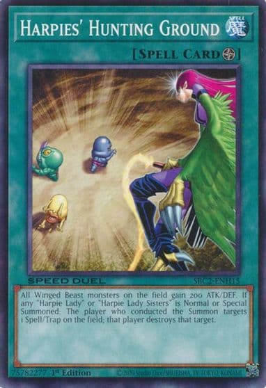 Harpies Hunting Ground Speed Duel: Battle City Finals Yu-Gi-Oh! card