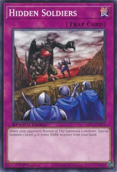 Hidden Soldiers Speed Duel: Battle City Finals Yu-Gi-Oh! card