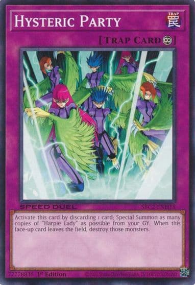 Hysteric Party Speed Duel: Battle City Finals Yu-Gi-Oh! card