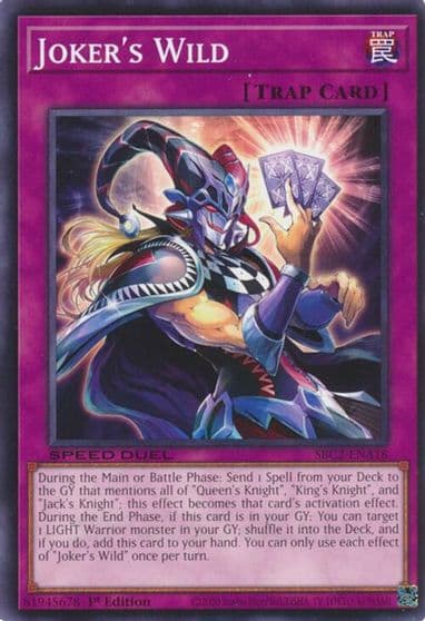 Jokers Wild Speed Duel: Battle City Finals Yu-Gi-Oh! card