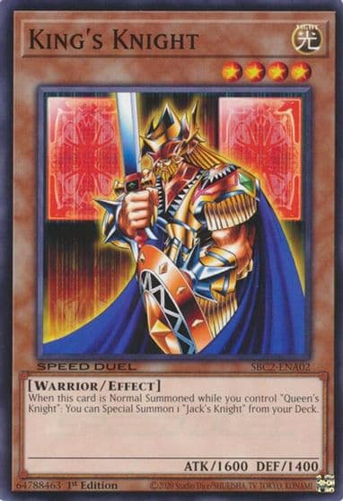 Kings Knight Speed Duel: Battle City Finals Yu-Gi-Oh! card