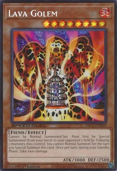 Lava Golem PSR Speed Duel: Battle City Finals Yu-Gi-Oh! card