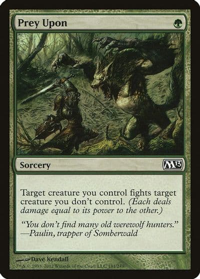Prey Upon Magic 2013 (M13) Magic card