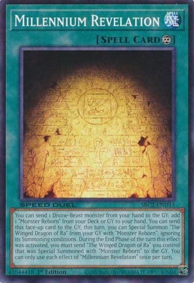 Millennium Revelation Speed Duel: Battle City Finals Yu-Gi-Oh! card