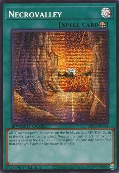 Necrovalley PSR Speed Duel: Battle City Finals Yu-Gi-Oh! card