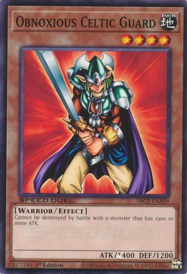 Obnoxious Celtic Guard Speed Duel: Battle City Finals Yu-Gi-Oh! card
