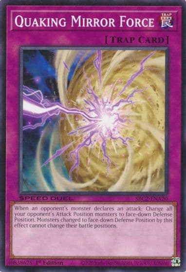 Quaking Mirror Force Speed Duel: Battle City Finals Yu-Gi-Oh! card