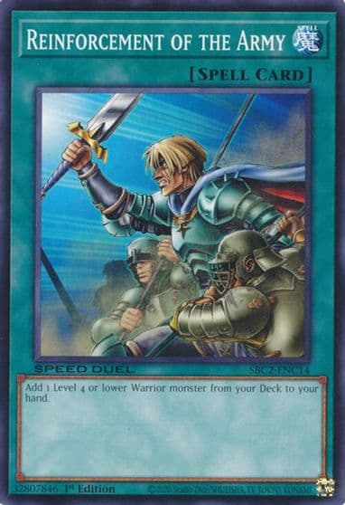 Reinforcement of the Army Speed Duel: Battle City Finals Yu-Gi-Oh! card