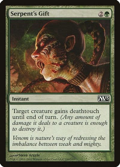 Serpents Gift Magic 2013 (M13) Magic card