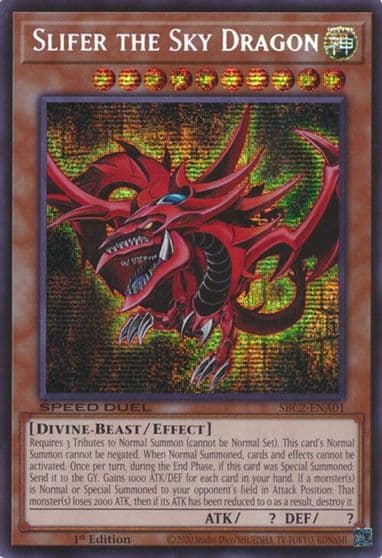 Slifer the Sky Dragon Speed Duel: Battle City Finals Yu-Gi-Oh! card