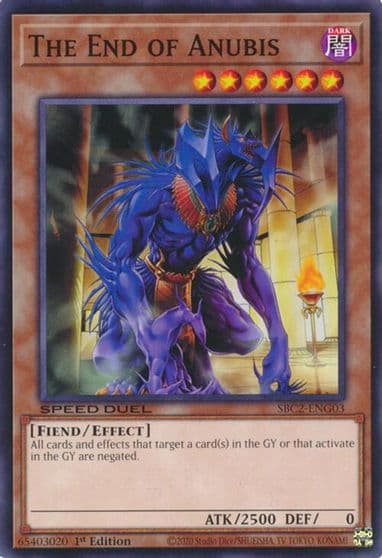 The End of Anubis Speed Duel: Battle City Finals Yu-Gi-Oh! card