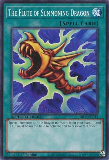 The Flute of Summoning Dragon Speed Duel: Battle City Finals Yu-Gi-Oh! card