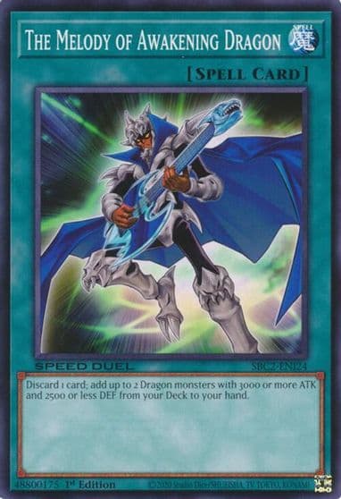 The Melody of Awakening Dragon Speed Duel: Battle City Finals Yu-Gi-Oh! card