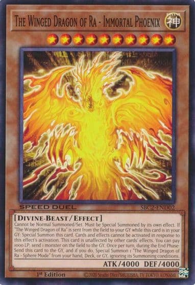 The Winged Dragon of Ra Immortal Phoenix Speed Duel: Battle City Finals Yu-Gi-Oh! card
