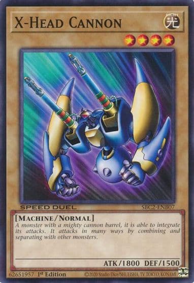 X Head Cannon Speed Duel: Battle City Finals Yu-Gi-Oh! card
