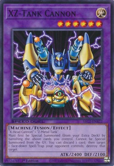 XZ Tank Cannon Speed Duel: Battle City Finals Yu-Gi-Oh! card