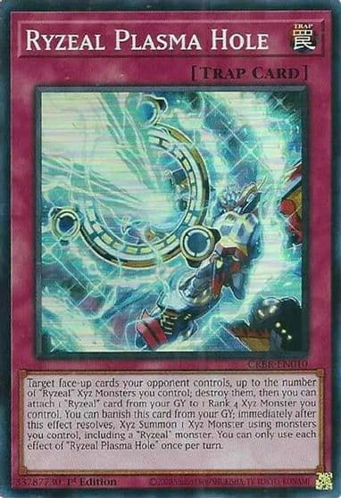 Ryzeal Plasma Hole SR Crossover Breakers Yu-Gi-Oh! card