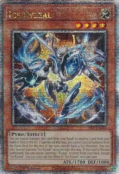 Ice Ryzeal Quarter Century Secret Rare Crossover Breakers Yu-Gi-Oh! card