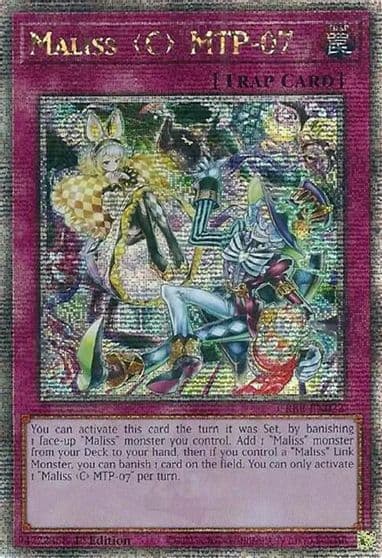 Maliss C MTP 07 Quarter Century Secret Rare Crossover Breakers Yu-Gi-Oh! card