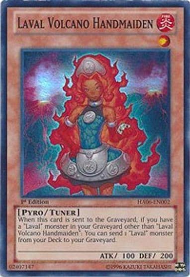 Laval Volcano Handmaiden Hidden Arsenal 6: Omega Xyz Yu-Gi-Oh! card