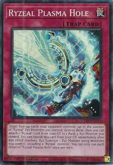 Ryzeal Plasma Hole CR Crossover Breakers Yu-Gi-Oh! card