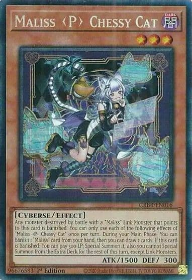 Maliss P Chessy Cat CR Crossover Breakers Yu-Gi-Oh! card