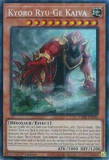 Kyoro Ryu Ge Kaiva CR Crossover Breakers Yu-Gi-Oh! card