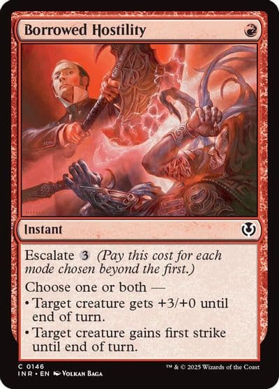 Borrowed Hostility Innistrad Remastered Magic card
