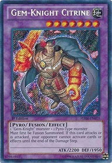 Gem Knight Citrine Hidden Arsenal 6: Omega Xyz Yu-Gi-Oh! card