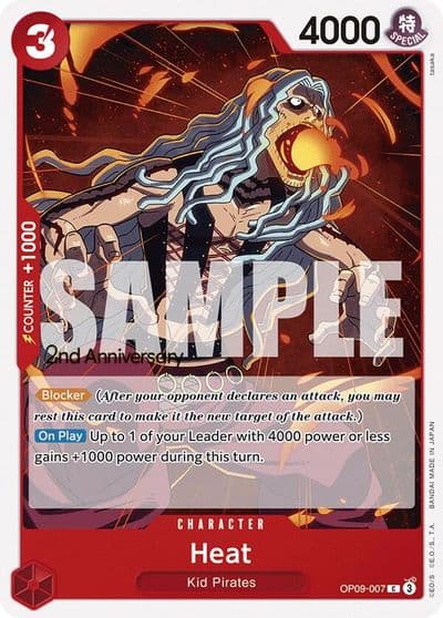 Heat Emperors in the New World: 2nd Anniversary Tournament Cards One Piece card