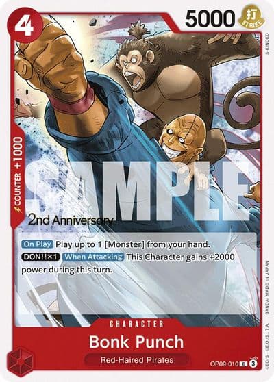 Bonk Punch Emperors in the New World: 2nd Anniversary Tournament Cards One Piece card