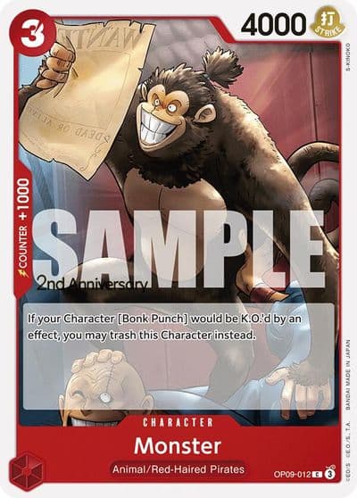 Monster Emperors in the New World: 2nd Anniversary Tournament Cards One Piece card