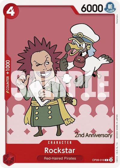Rockstar Emperors in the New World: 2nd Anniversary Tournament Cards One Piece card