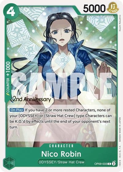 Nico Robin 033 Emperors in the New World: 2nd Anniversary Tournament Cards One Piece card