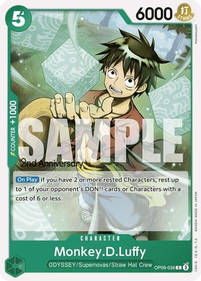 MonkeyDLuffy 036 Emperors in the New World: 2nd Anniversary Tournament Cards One Piece card