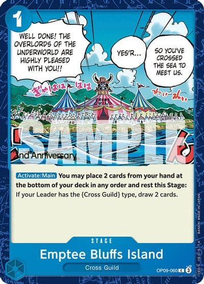 Emptee Bluffs Island Emperors in the New World: 2nd Anniversary Tournament Cards One Piece card