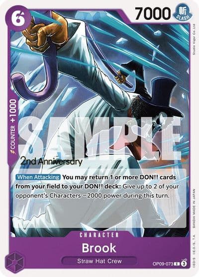 Brook 073 Emperors in the New World: 2nd Anniversary Tournament Cards One Piece card