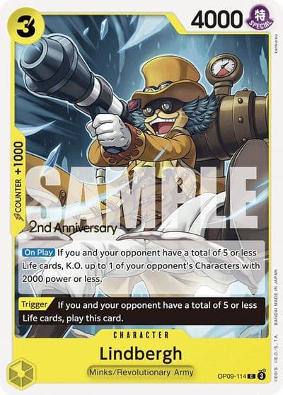 Lindbergh Emperors in the New World: 2nd Anniversary Tournament Cards One Piece card