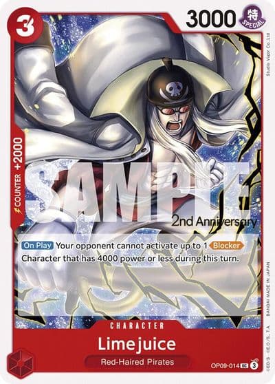 Limejuice Emperors in the New World: 2nd Anniversary Tournament Cards One Piece card