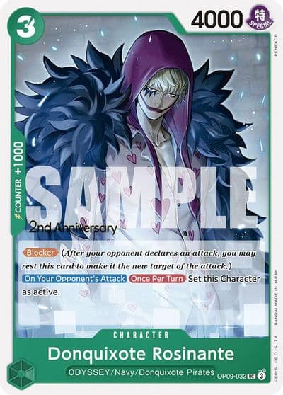 Donquixote Rosinante 032 Emperors in the New World: 2nd Anniversary Tournament Cards One Piece card