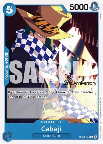 Cabaji Emperors in the New World: 2nd Anniversary Tournament Cards One Piece card