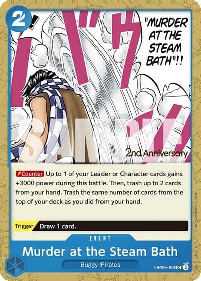 Murder at the Steam Bath Emperors in the New World: 2nd Anniversary Tournament Cards One Piece card