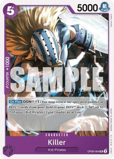 Killer Emperors in the New World: 2nd Anniversary Tournament Cards One Piece card