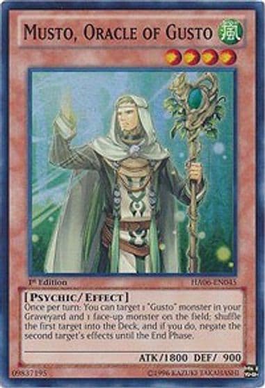 Musto Oracle of Gusto Hidden Arsenal 6: Omega Xyz Yu-Gi-Oh! card