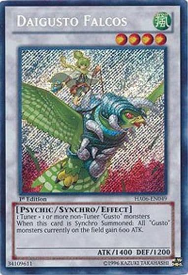 Daigusto Falcos Hidden Arsenal 6: Omega Xyz Yu-Gi-Oh! card