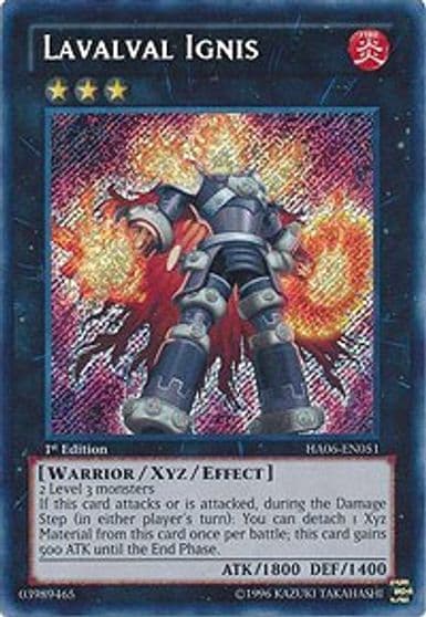 Lavalval Ignis Hidden Arsenal 6: Omega Xyz Yu-Gi-Oh! card