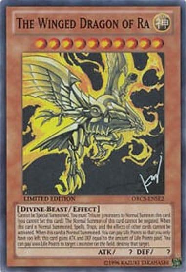 The Winged Dragon of Ra Order of Chaos Yu-Gi-Oh! card