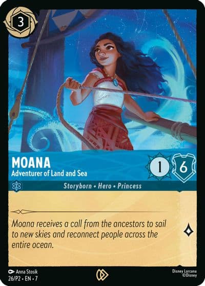 Moana Adventurer of Land and Sea Disney Lorcana Promo Cards Lorcana card