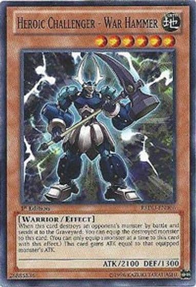 Heroic Challenger War Hammer Return of the Duelist Yu-Gi-Oh! card