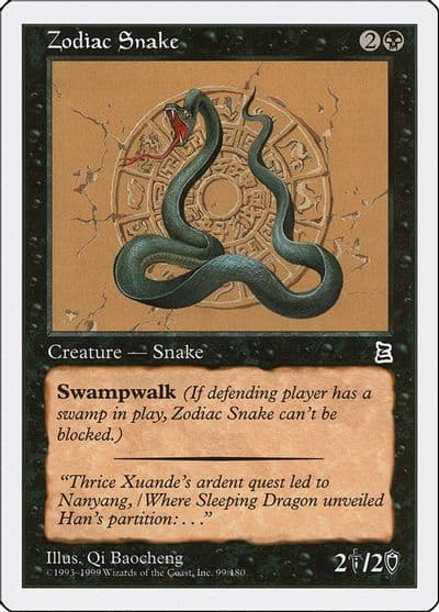 Zodiac Snake Portal Three Kingdoms Magic card